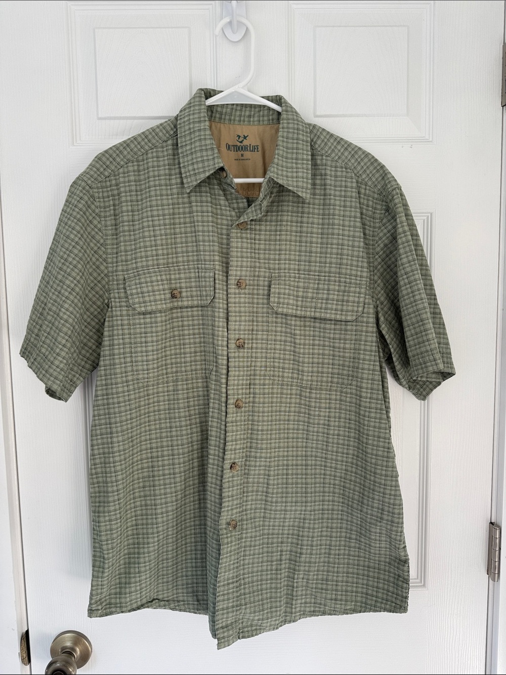 Outdoor Life Men’s Sage Plaid Shirt